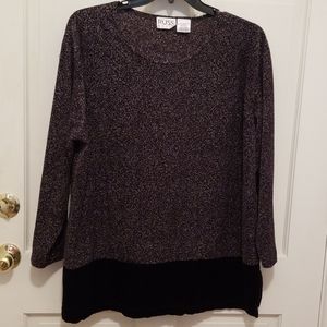 Black w/velvet bottom shirt